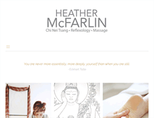 Tablet Screenshot of heathermcfarlin.com